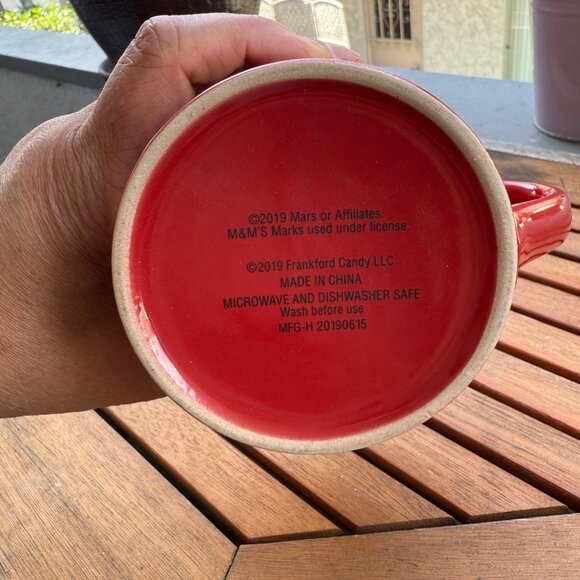 M&Ms Red Character Ceramic Coffee Mug 2019 Mars & Affiliates Microwave & Dishwas - Picture 3 of 4